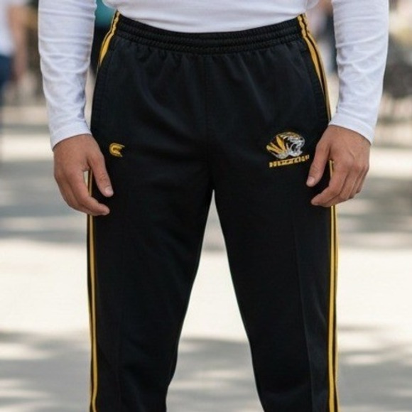 Colosseum Athletics Other - Mizzou Tigers Colosseum Athletics Black Gold Stripe Track Pants Mens XL